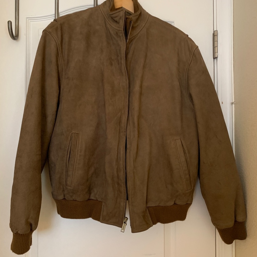Weatherproof brown Leather jacket. Size medium.